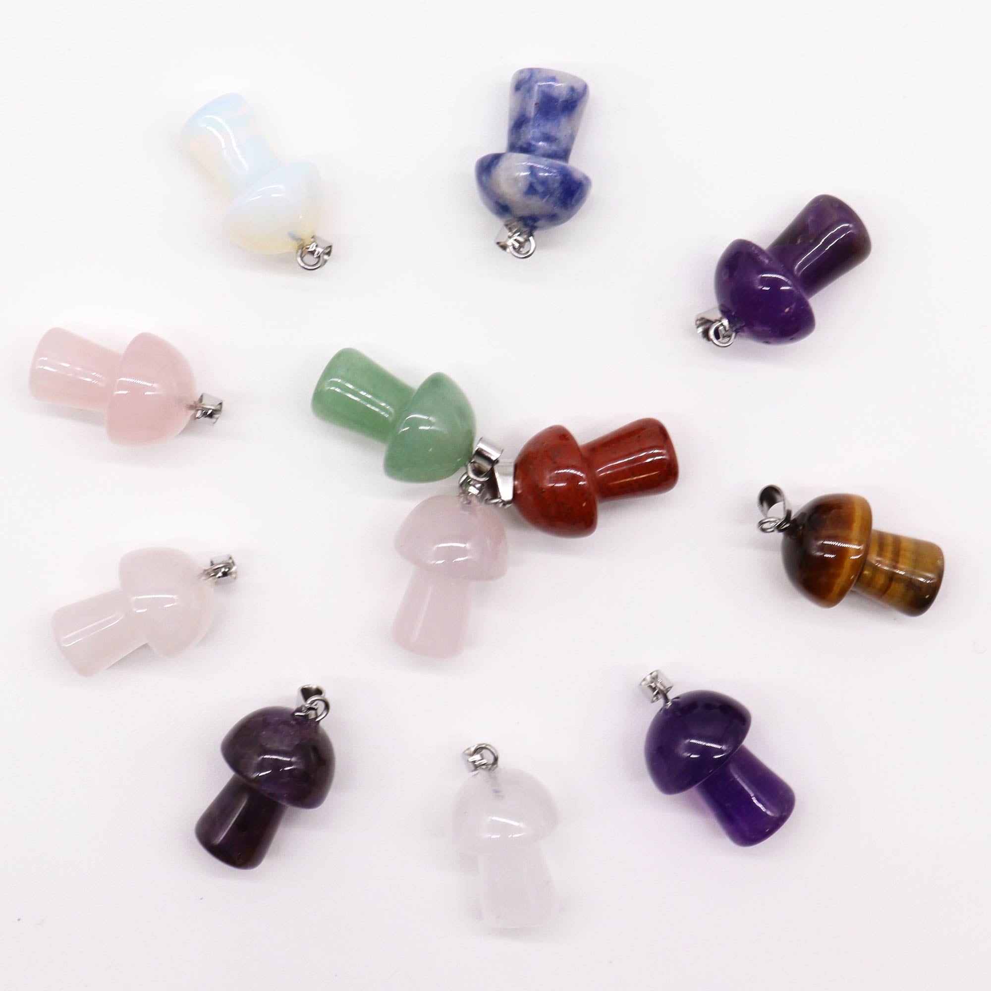 Mushroom Crystal Necklace