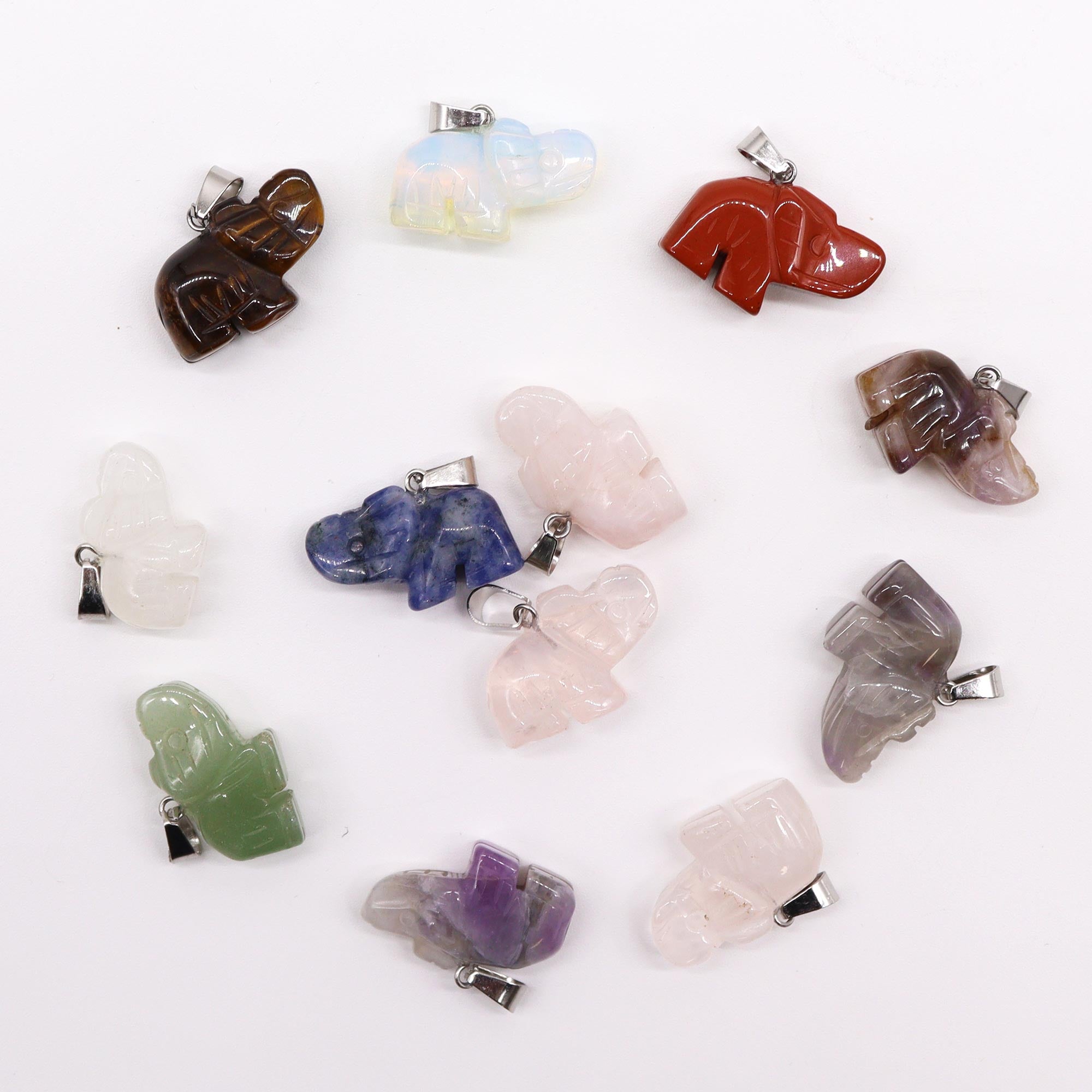 Lucky Elephant Crystal Necklace