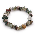 Moss Agate Chip Bracelet