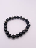 Silver Sheen Obsidian 8mm Round Bracelet