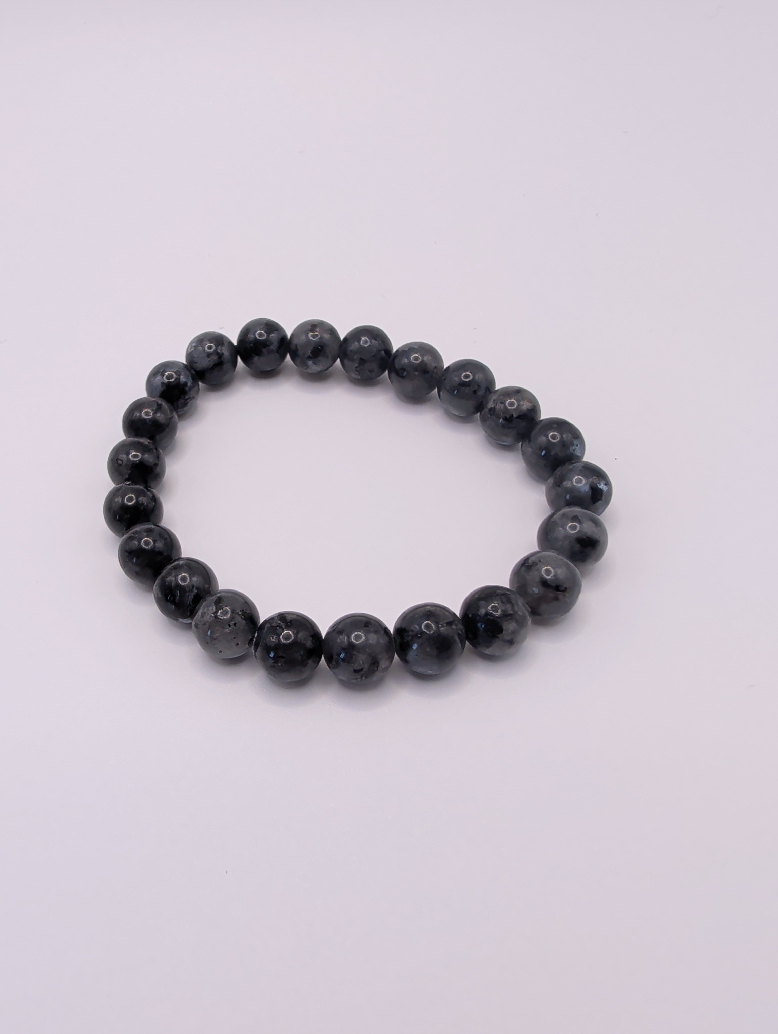 Larvikite 8mm Round Bracelet