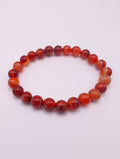Carnelian 8mm Round Bracelet