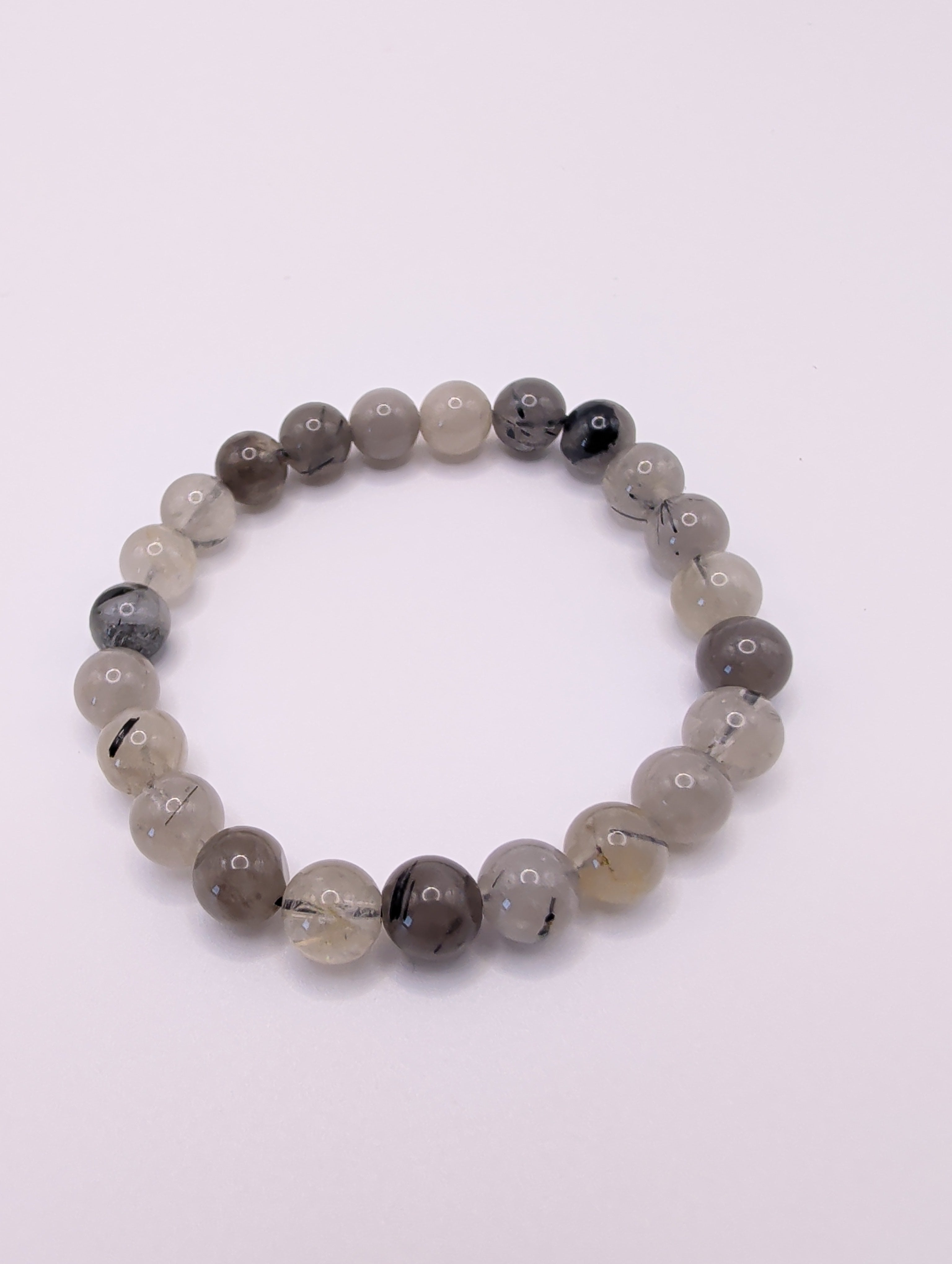 Tourmaline Quartz 8mm Round Bracelet
