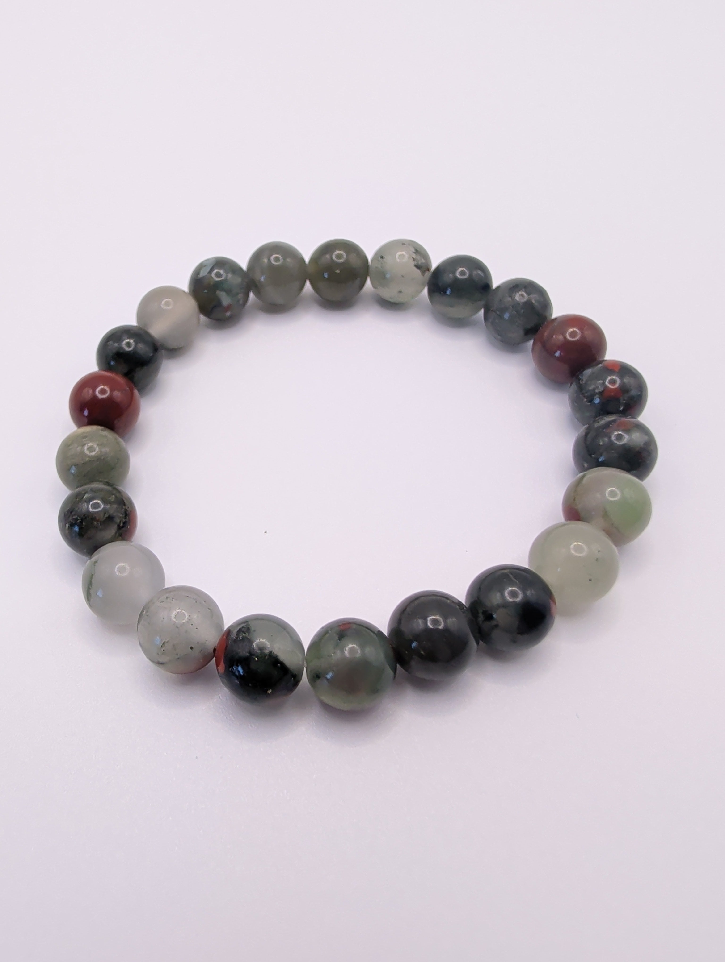 Bloodstone 8mm Round Bracelet