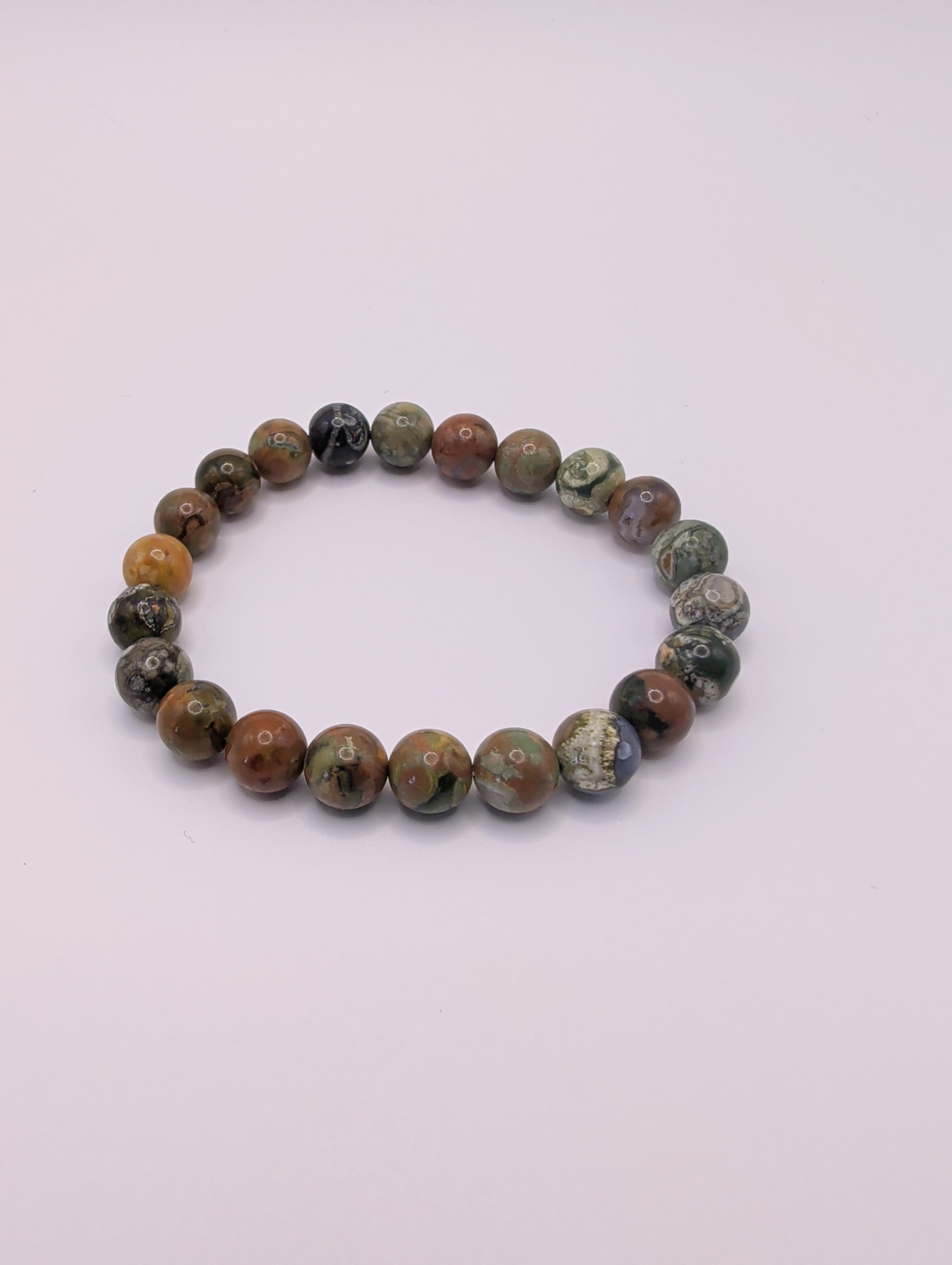 Rhyolite 8mm Round Bracelet
