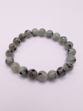 Kiwi Jasper 8mm Round Bracelet