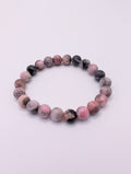 Pink Zebra Jasper 8mm Round Bracelet